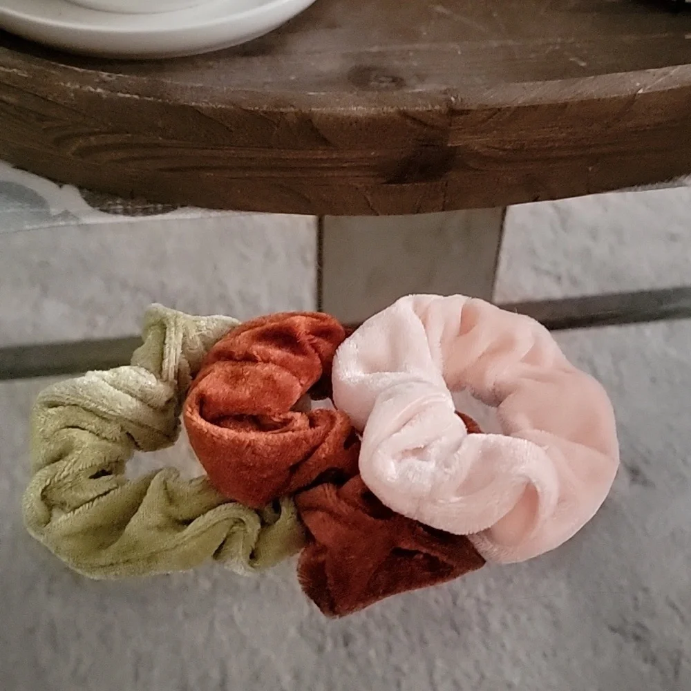 Set of 3: Scrunchies - Various Colors